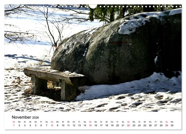 Produktbild: Granitwelten im Waldviertel (Wandkalender 2026 DIN A3 quer), CALVENDO Monatskalender