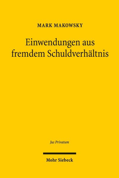 Produktbild: Einwendungen aus fremdem Schuldverh&auml;ltnis