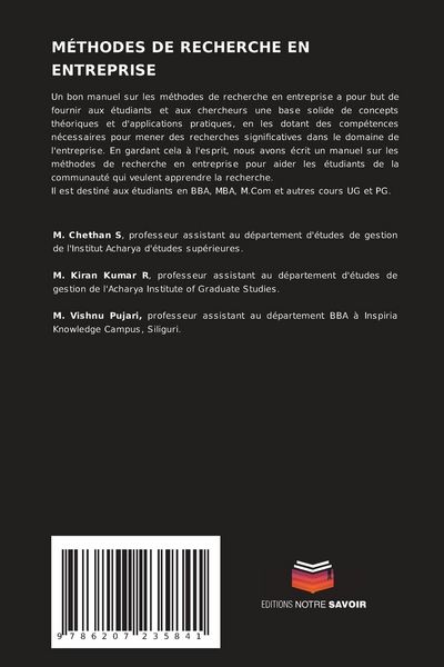 Produktbild: M&eacute;thodes De Recherche En Entreprise