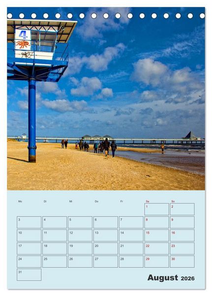 Produktbild: Kaiserb&auml;der auf Usedom (Tischkalender 2026 DIN A5 hoch), CALVENDO Monatskalender