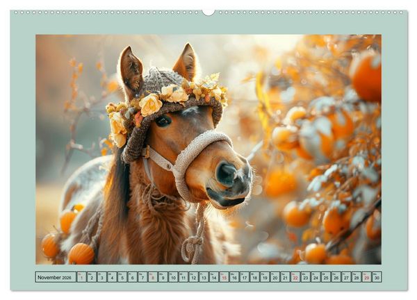 Produktbild: Pferde-Fashion. Modische Highlights auf Hufen (Wandkalender 2026 DIN A2 quer), CALVENDO Monatskalender