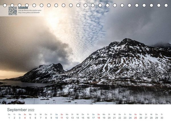 Produktbild: Lofoten - Stille Landschaften Norwegens (MEDIAedition) (Tischkalender 2022 DIN A5 quer)