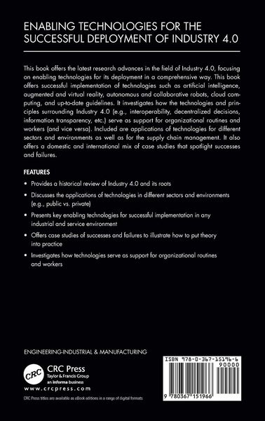 Produktbild: Enabling Technologies for the Successful Deployment of Industry 4.0