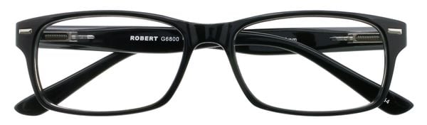 Produktbild: Lesebrille ROBERT, schwarz, +2.00 dpt mit Etui