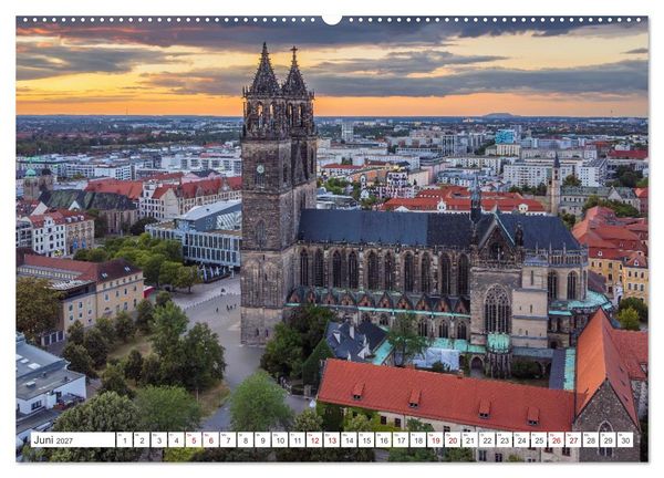 Produktbild: Domperspektiven: Magdeburger Dom - Neu gesehen 2027 (hochwertiger Premium Wandkalender 2027 DIN A2 quer), Kunstdruck in Hochglanz