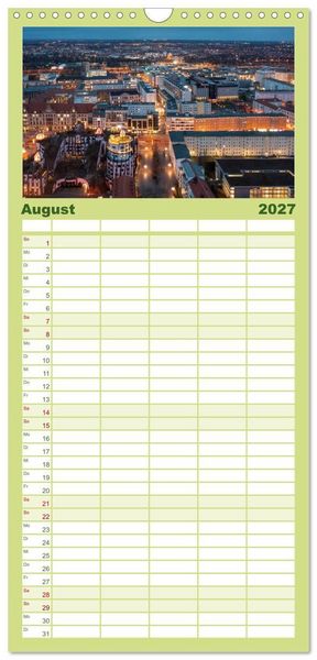 Produktbild: Familienplaner 2027 - Typisch Magdeburg mit 5 Spalten (Wandkalender, 21 x 45 cm) CALVENDO