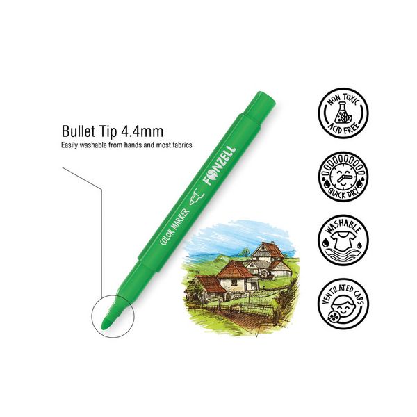 Produktbild: Marker auswaschbar kids 12er
