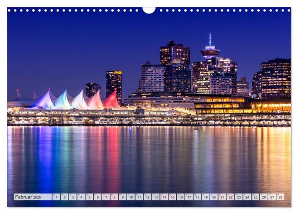 Produktbild: VANCOUVER K&uuml;stencharme und Urbanit&auml;t (Wandkalender 2026 DIN A3 quer), CALVENDO Monatskalender