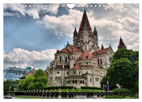 Produktbild: Wien - &Ouml;sterreichs charmante Hauptstadt (Wandkalender 2026 DIN A4 quer), CALVENDO Monatskalender