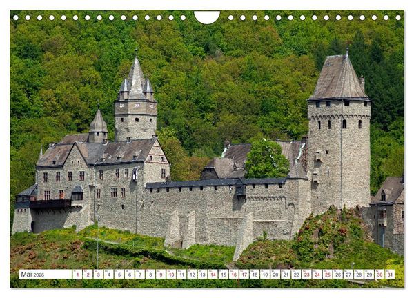 Produktbild: Burgen und Schl&ouml;sser - Zeugnisse vergangener Zeiten (Wandkalender 2026 DIN A4 quer), CALVENDO Monatskalender