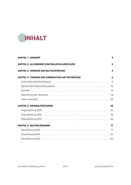 Produktbild: Pr&uuml;fungsheft & Training &ndash; 2026 Deutsch Realschule &ndash; Bayern &ndash; Original-Pr&uuml;fungen und L&ouml;sungen