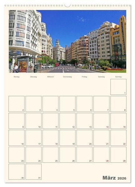 Produktbild: Valencia - Barcelona Terminplaner (Wandkalender 2026 DIN A2 hoch), CALVENDO Monatskalender