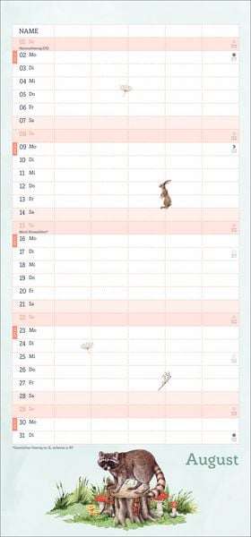 Produktbild: tm Tiere des Waldes Familienplaner 2027