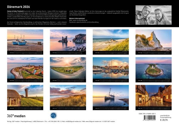 Produktbild: Dänemark Premiumkalender 2026