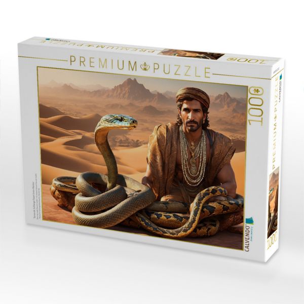 Produktbild: CALVENDO Puzzle Tanzende Schlange fixiert ihren Meister | 1000 Teile Lege-Gr&ouml;&szlig;e 64x48cm Foto-Puzzle f&uuml;r gl&uuml;ckliche Stunden