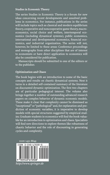 Produktbild: Optimization and Chaos