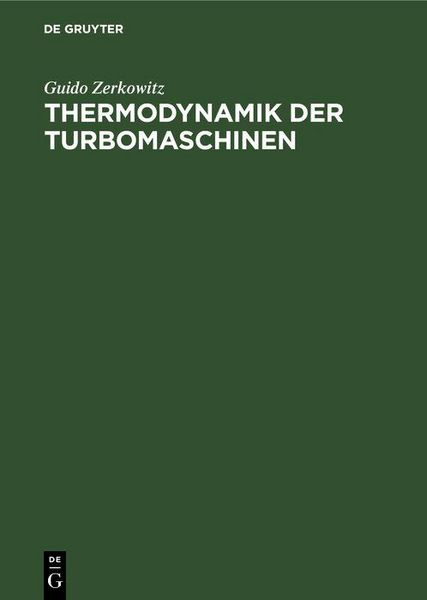 Produktbild: Thermodynamik der Turbomaschinen