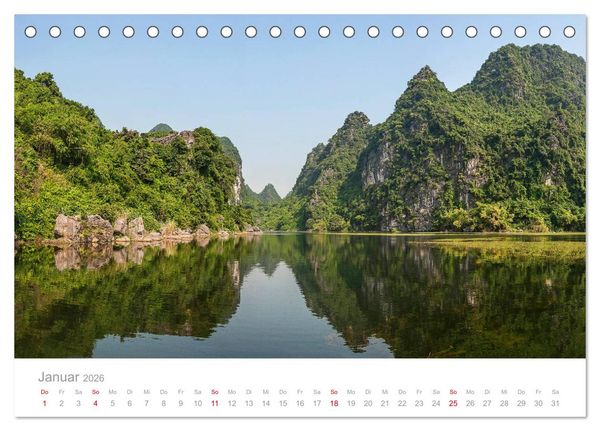 Produktbild: Vietnam - Der Norden (Tischkalender 2026 DIN A5 quer), CALVENDO Monatskalender