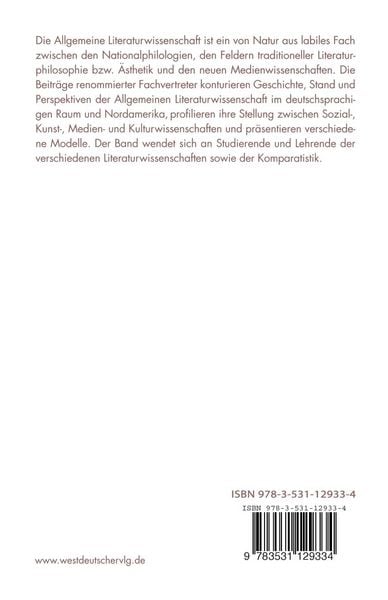Produktbild: Allgemeine Literaturwissenschaft