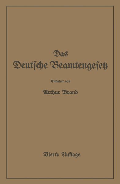 Produktbild: Das Deutsche Beamtengesetz (DBG)