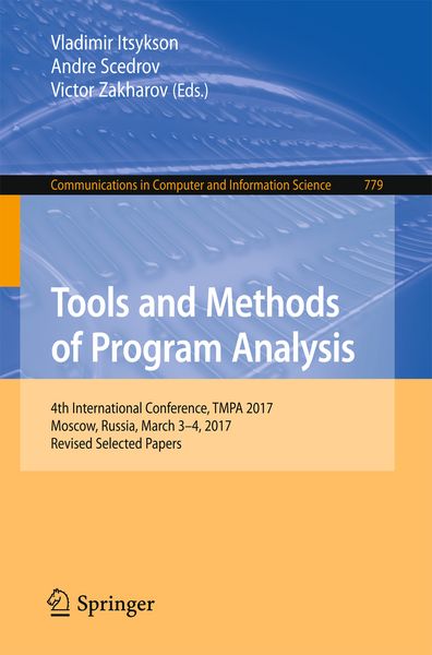 Produktbild: Tools and Methods of Program Analysis