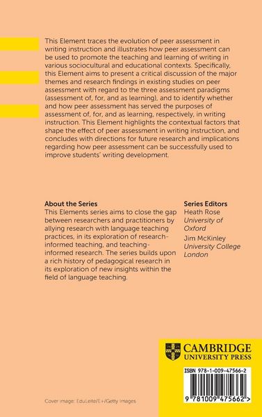 Produktbild: Peer Assessment in Writing Instruction