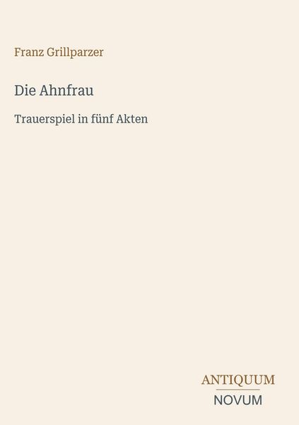 Produktbild: Die Ahnfrau