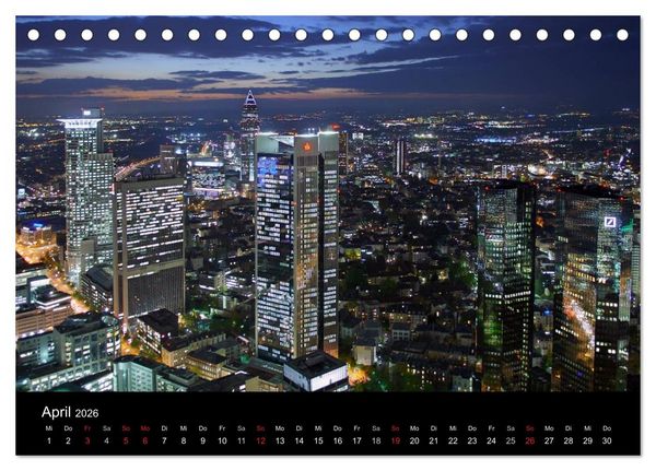 Produktbild: Frankfurt am Main (Tischkalender 2026 DIN A5 quer), CALVENDO Monatskalender