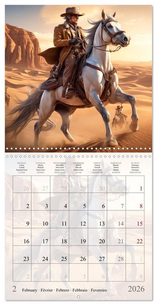 Produktbild: Western Cowboys (Wall Calendar 2026 12 &times; 12 Inch) CALVENDO 12 Month Wall Calendar