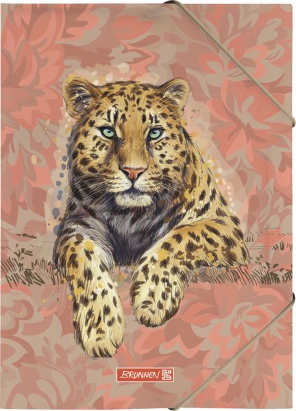 Produktbild: Brunnen Sammelmappe &bdquo;Leopard&ldquo; Safari World &brvbar; A4, F&uuml;llh&ouml;he: 10 mm