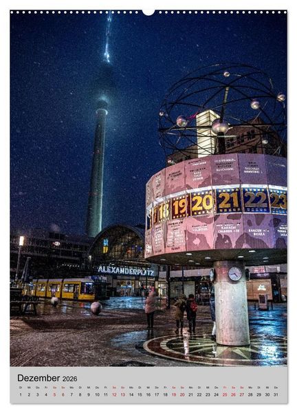 Produktbild: Blicke durch Berlin - Architektur und Atmosph&auml;re (hochwertiger Premium Wandkalender 2026 DIN A2 hoch), Kunstdruck in Hochglanz