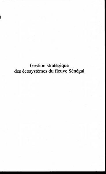 Produktbild: Gestion strategique des ecosystemes du f