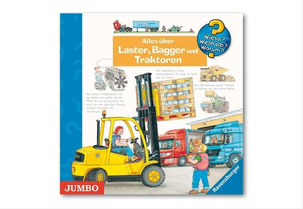 Alles über Laster, Bagger und Traktoren