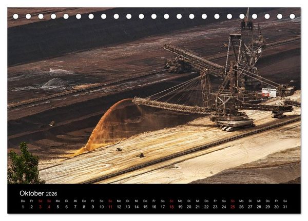 Produktbild: Der Tagebau (Tischkalender 2026 DIN A5 quer), CALVENDO Monatskalender