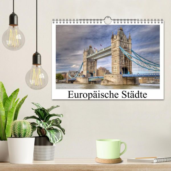 Produktbild: Europ&auml;ische St&auml;dte (Wandkalender 2026 DIN A4 quer), CALVENDO Monatskalender