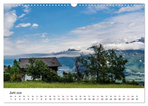 Produktbild: Gesichter der Schweiz - Walliser Weiden (Wandkalender 2026 DIN A3 quer), CALVENDO Monatskalender