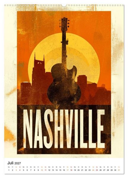 Produktbild: USA - Retro Journeys (Wandkalender 2027 DIN A2 hoch), CALVENDO Monatskalender