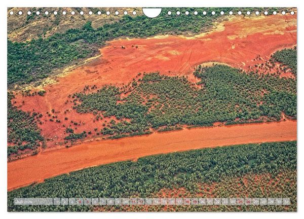 Produktbild: Afrika von oben (Wandkalender 2026 DIN A4 quer), CALVENDO Monatskalender