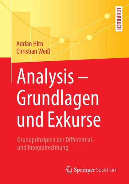 Produktbild: Analysis - Grundlagen und Exkurse