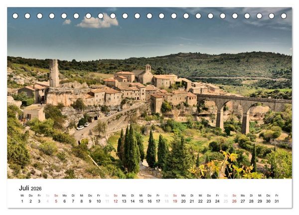 Produktbild: Languedoc-Roussillon - unter der Sonne des Midi (Tischkalender 2026 DIN A5 quer), CALVENDO Monatskalender