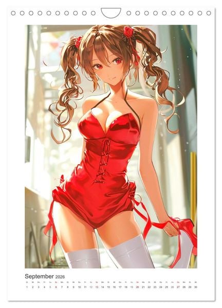 Produktbild: Manga-Girls. Coole Comics mit Ausstrahlungskraft (Wandkalender 2026 DIN A4 hoch), CALVENDO Monatskalender
