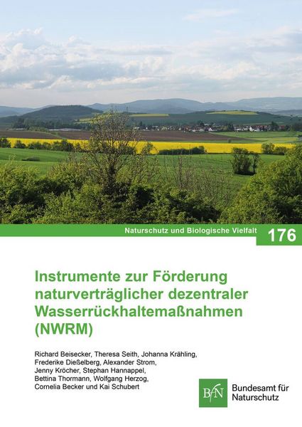 Produktbild: NaBiV Heft 176 Instrumente zur F&ouml;rderung naturvertr&auml;glicher dezentraler Wasserr&uuml;ckhaltema&szlig;nahmen (NWRM)