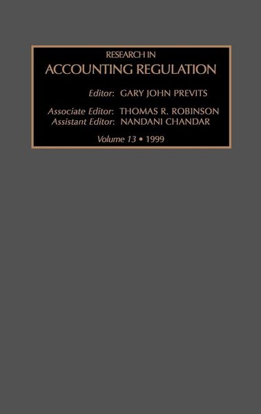 Produktbild: Research in Accounting Regulation