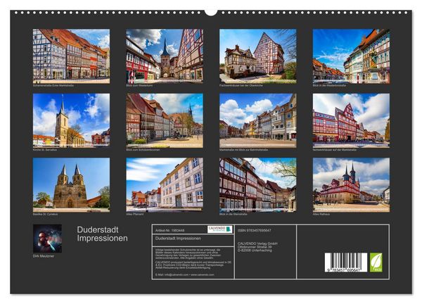 Produktbild: Duderstadt Impressionen (hochwertiger Premium Wandkalender 2026 DIN A2 quer), Kunstdruck in Hochglanz