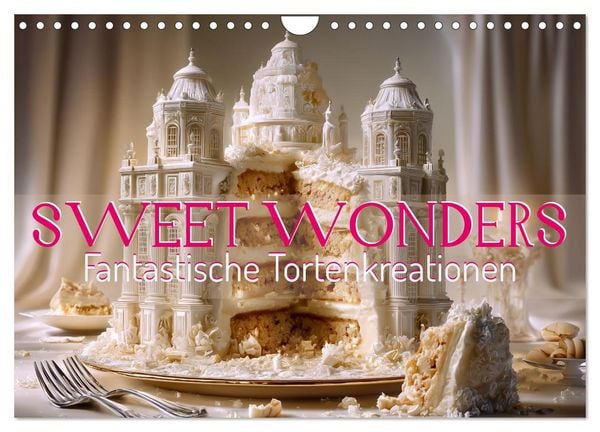 Produktbild: Sweet Wonders. Fantastische Tortenkreationen (Wandkalender 2026 DIN A4 quer), CALVENDO Monatskalender