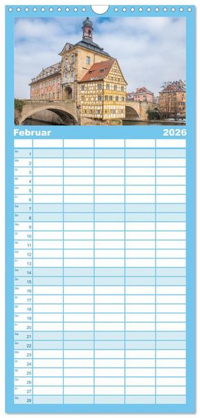 Produktbild: Familienplaner 2026 - Dahoam in Bayern mit 5 Spalten (Wandkalender, 21 x 45 cm) CALVENDO