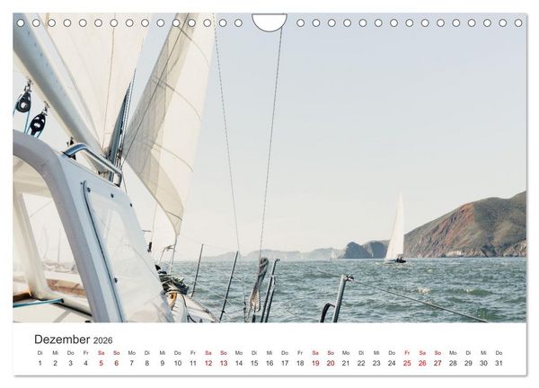 Produktbild: Segeln - Kurs aufs offene Meer. (Wandkalender 2026 DIN A4 quer), CALVENDO Monatskalender