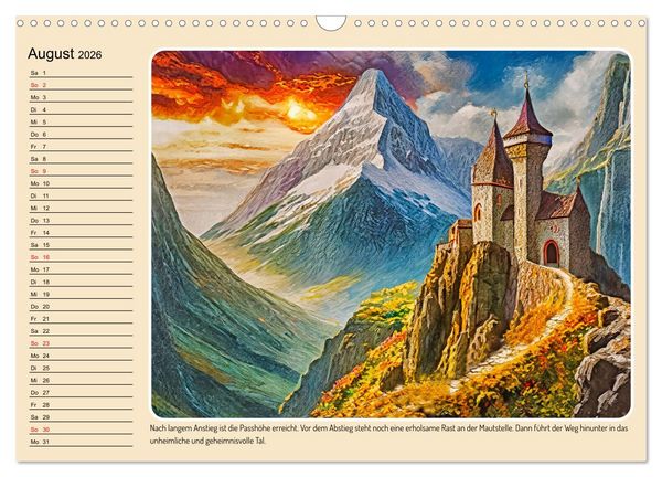 Produktbild: Orte einer M&auml;rchenwelt (Wandkalender 2026 DIN A3 quer), CALVENDO Monatskalender