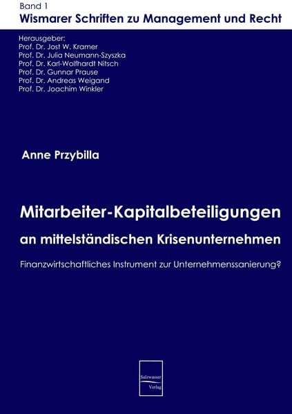 Produktbild: Mitarbeiter-Kapitalbeteiligungen an mittelst&auml;ndischen Krisenunternehmen
