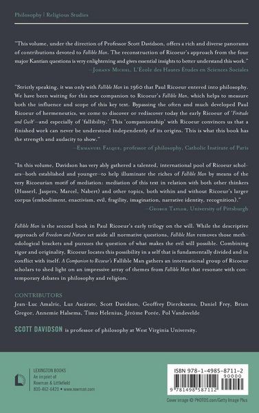 Produktbild: Companion to Ricoeur's Fallible Man